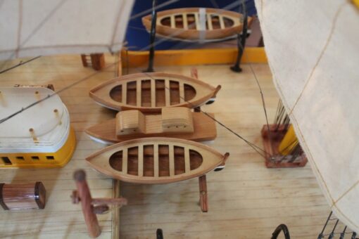 Amerigo Vespucci model ship - detail