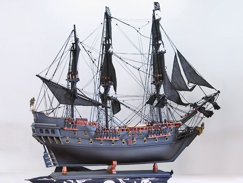 Navyline Modellino di nave da pirata Black Peari barca a vela