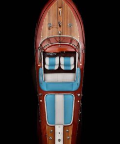 Already assembled wooden speedboat models