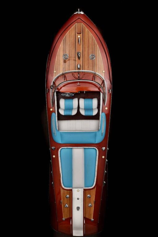 Already assembled wooden speedboat models